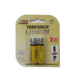 AA lithium Battery Li-Fes2 LFBAA Low self discharge 10 years storage shelf life